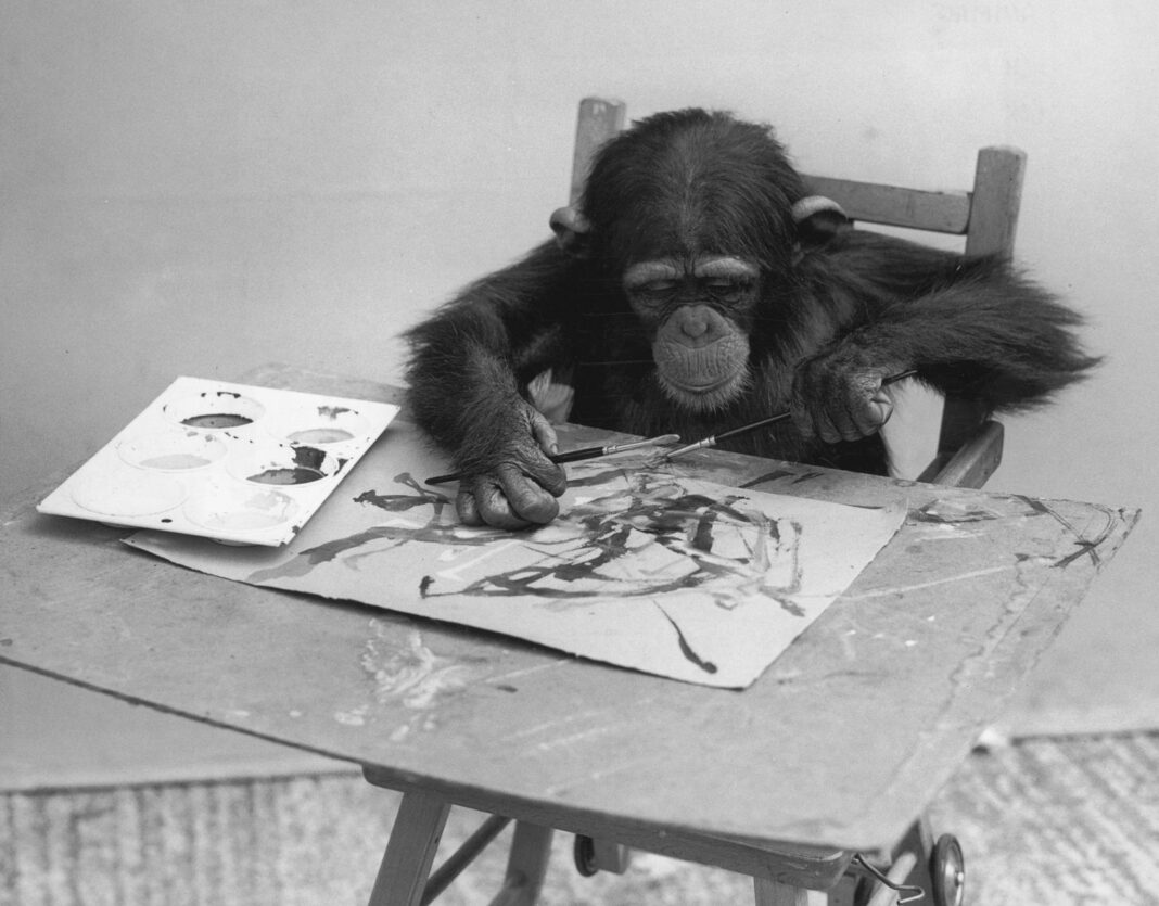 Pierre Brassau: la scimmia pittrice che ingannò i critici
