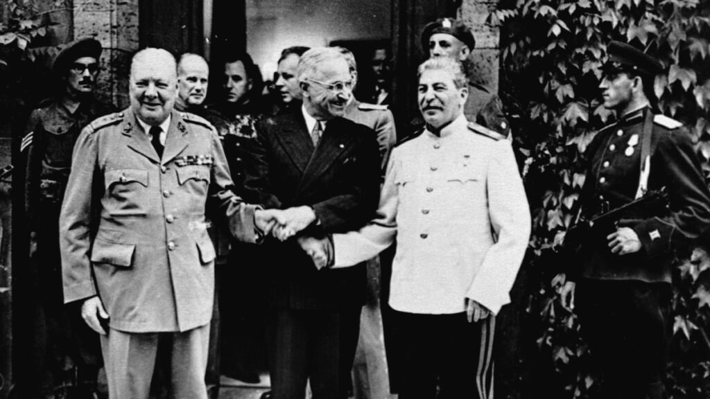 stringersi la mano - Churchill, Truman e Stalin