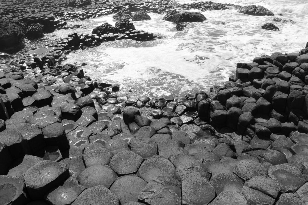 Giant's Causeway - bianco e nero